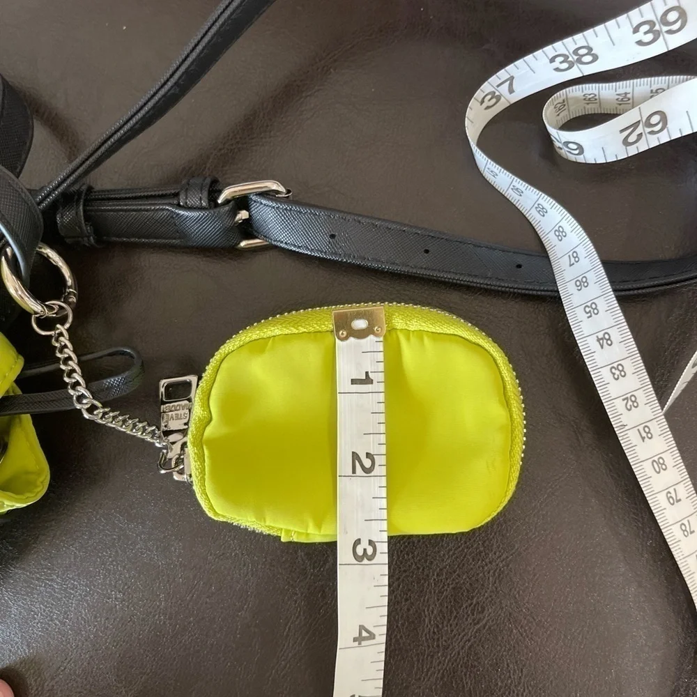 Steve Madden mini backpack with additional zippered coin ear buds pouch